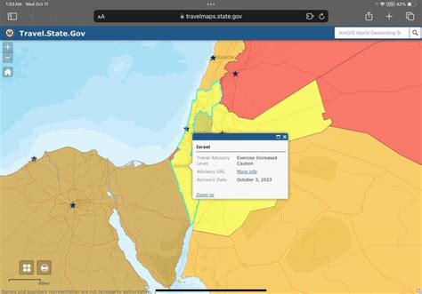 travel advisory for israel today